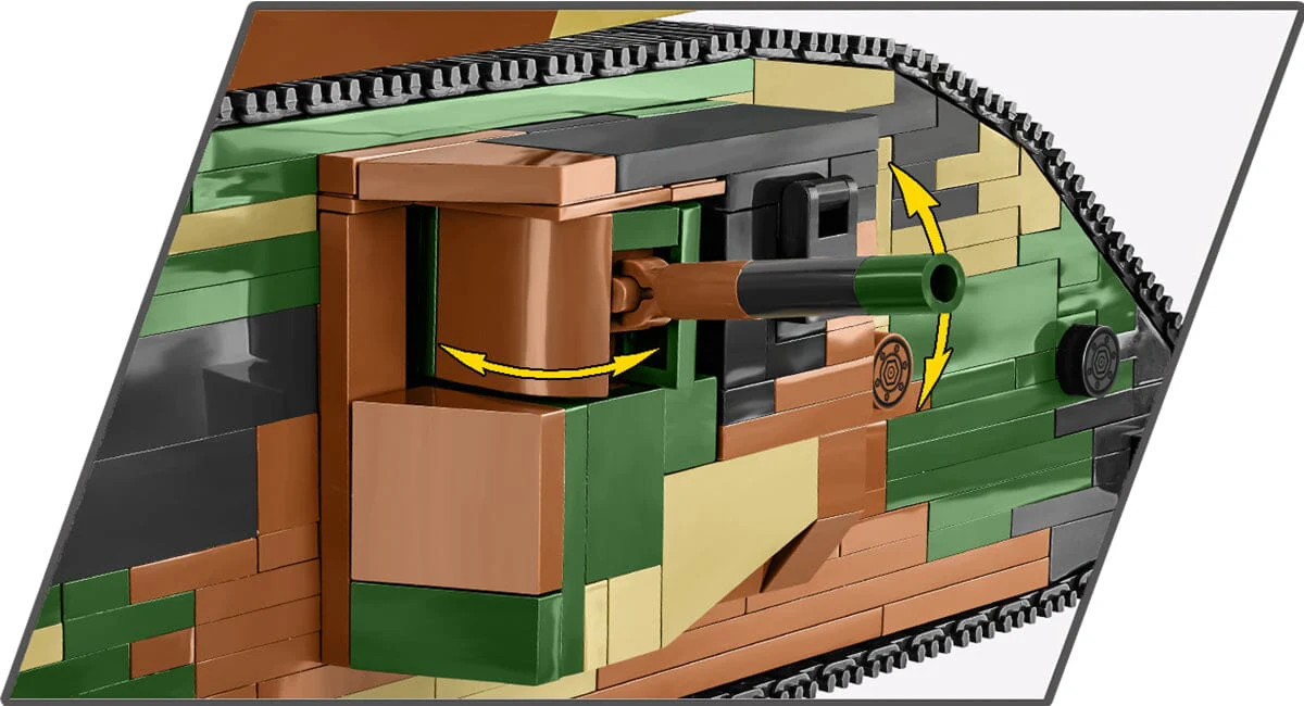 Tank Mark I (Male) no. c19 brick model - COBI 2993 - WWI 878 bricks - Image 5