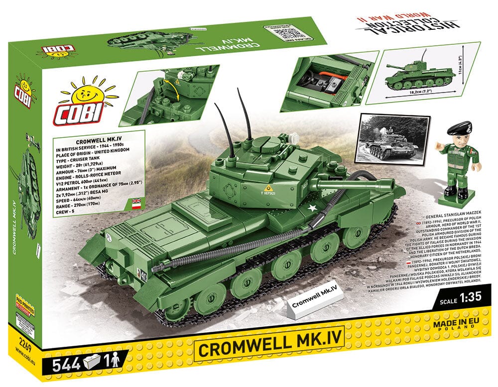 Cromwell MK.IV 'Hela' tank brick model - COBI 2269 - 544 bricks - Image 4